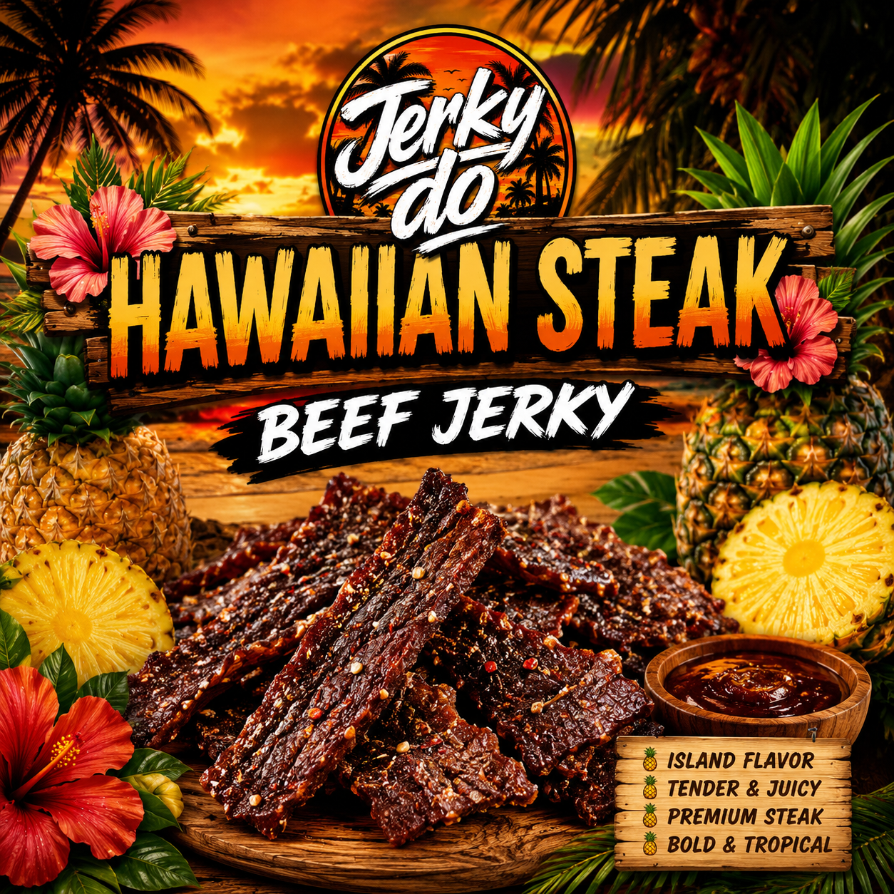 Hawaiian 🌺 Steak 🥩 Beef Jerky